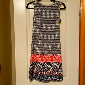 Knee length zipper on back